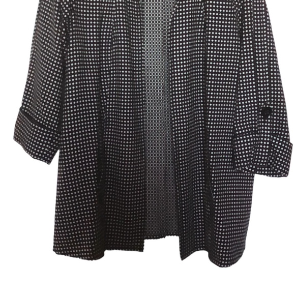 Peter Nygard  Black & White Polka Dot Jacket Large - Picture 5 of 5